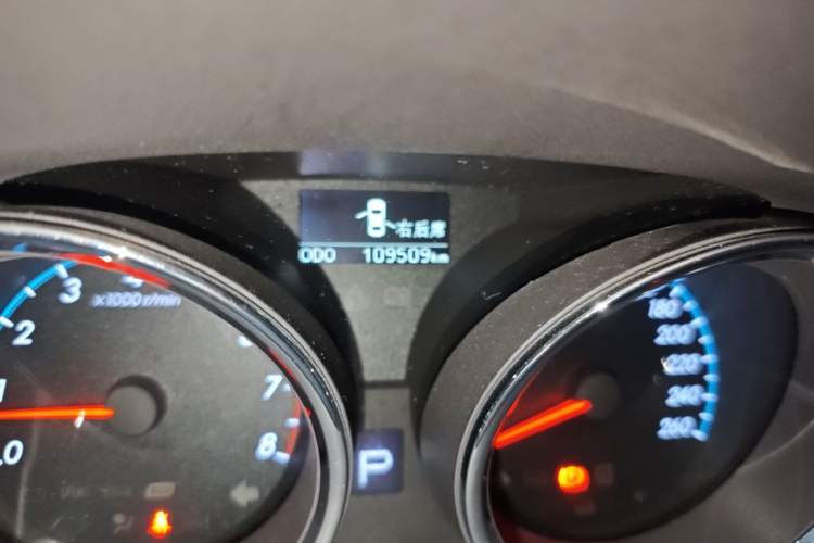 Used Toyota Reiz 2010 2.5S Fengdu Jinghua Edition Odometer Close Up