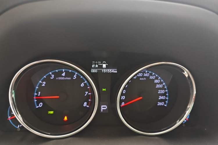 Used Toyota Reiz 2010 2.5S Fengdu Jinghua Edition Odometer Close Up