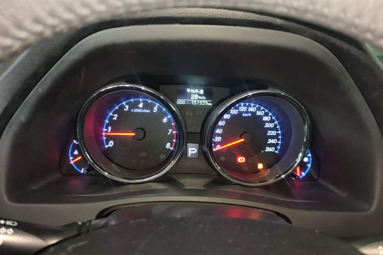 Used Toyota Reiz 2013 2.5V Shangrui Edition Odometer Close Up