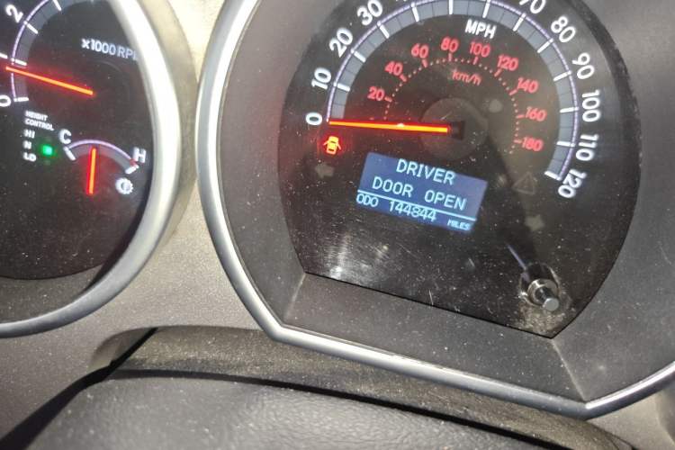 Used Toyota Sequoia  Odometer Close Up