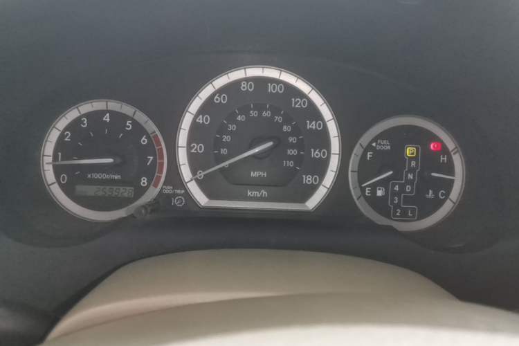 Used Toyota SIENNA 2005 3.3 XLE Odometer Close Up