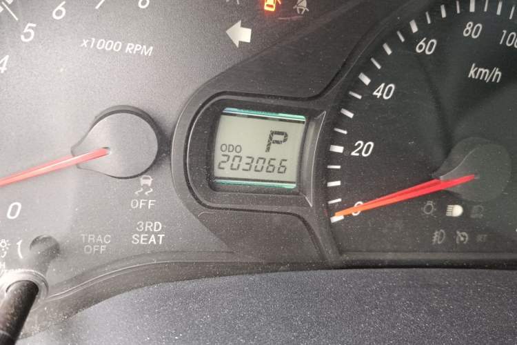 Used Toyota SIENNA  Odometer Close Up