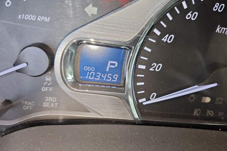 Used Toyota SIENNA  Odometer Close Up
