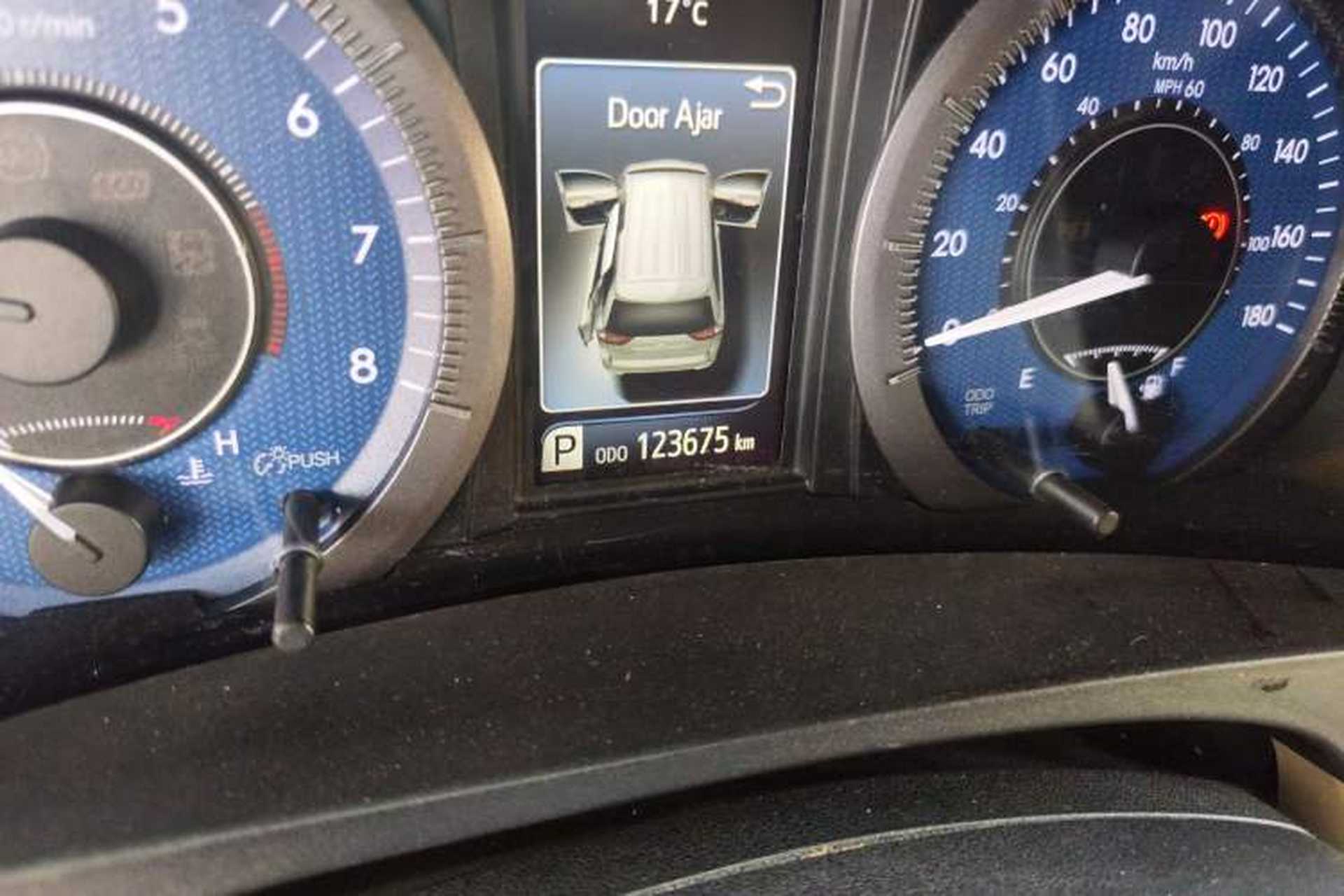 Used Toyota SIENNA 2015 3.5L 4WD LE Gasoline U.S. Specification Odometer Close Up