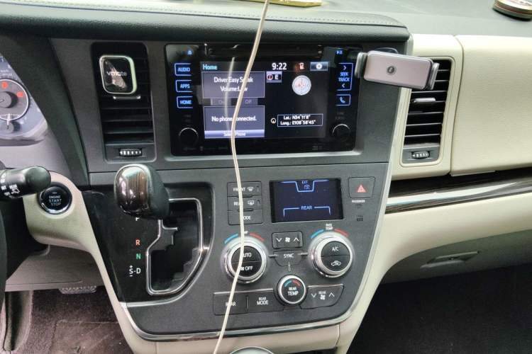 Used Toyota SIENNA 2015 3.5L Automatic 7-Seater Parallel Import Audio And AC Panel