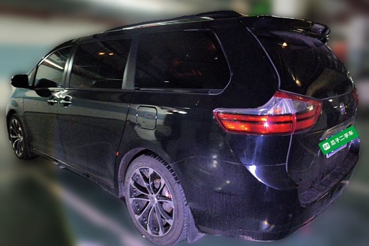 Used Toyota SIENNA 2019 3.5L Four-Wheel Drive XLE 7 Seats U.S. Specification Rear Left 45 Deg