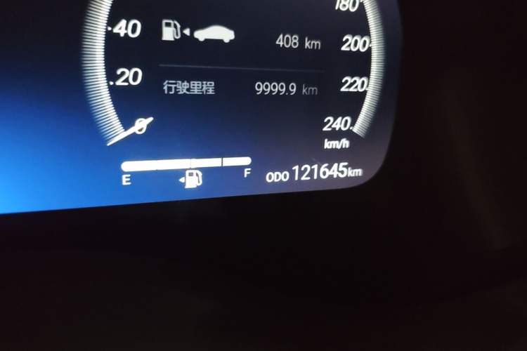 Used Toyota SIENNA 2021 2.5L Hybrid Platinum Edition Odometer Close Up