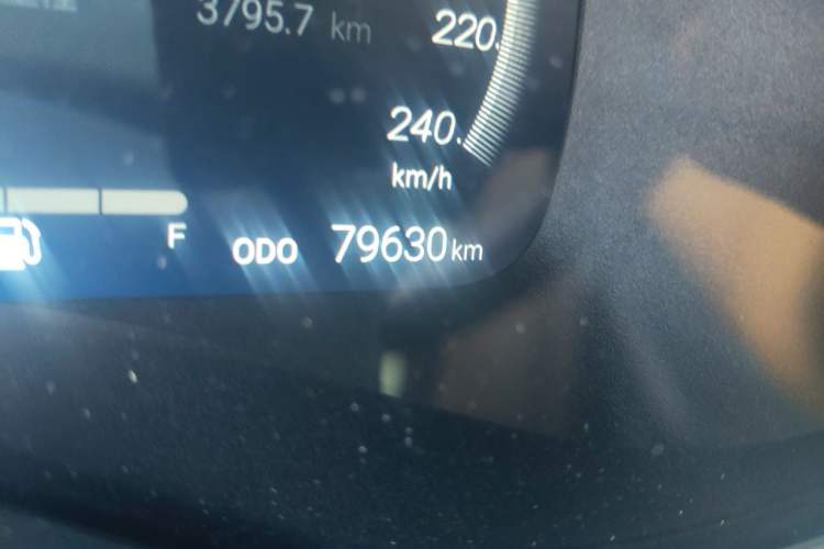 Used Toyota SIENNA 2021 2.5L Hybrid Platinum Edition Odometer Close Up