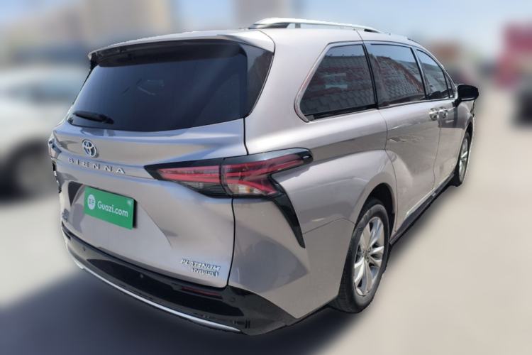Used Toyota SIENNA 2021 2.5L Hybrid Platinum Edition Rear Right 45 Deg