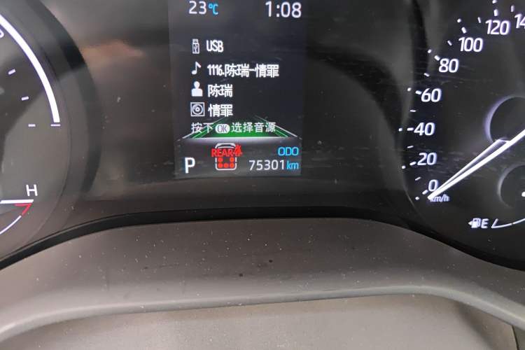 Used Toyota SIENNA 2021 2.5L Hybrid Premium Edition Odometer Close Up