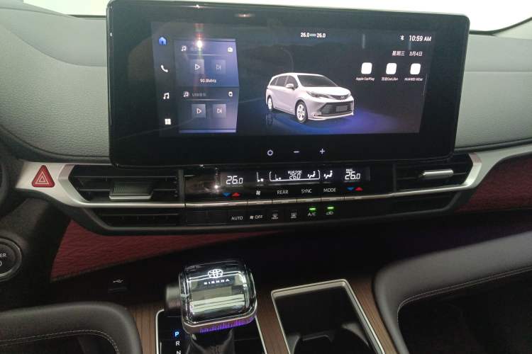 Used Toyota SIENNA 2024 2.5L Hybrid Comfort Edition Audio And AC Panel