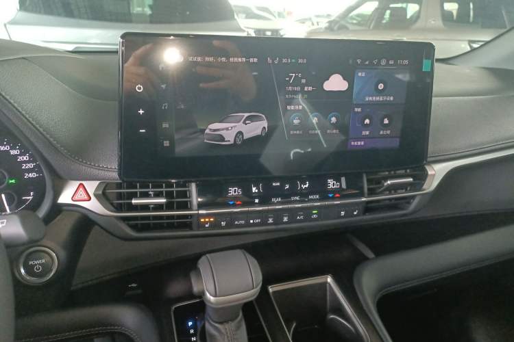 Used Toyota SIENNA 2024 2.5L Hybrid Four-Wheel Drive Prestige Edition Audio And AC Panel