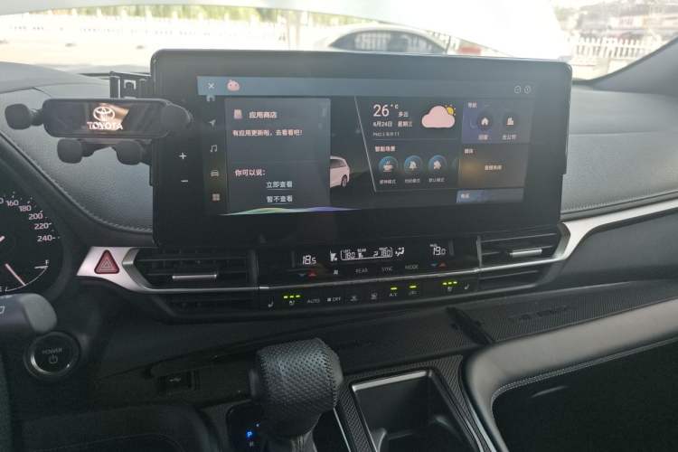 Used Toyota SIENNA 2024 2.5L Hybrid Four-Wheel Drive Luxury Edition Audio And AC Panel
