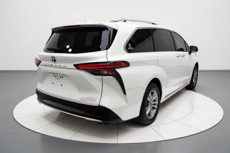 Used Toyota SIENNA 2024 2.5L Hybrid Four-Wheel Drive Prestige Edition Rear Right 45 Deg