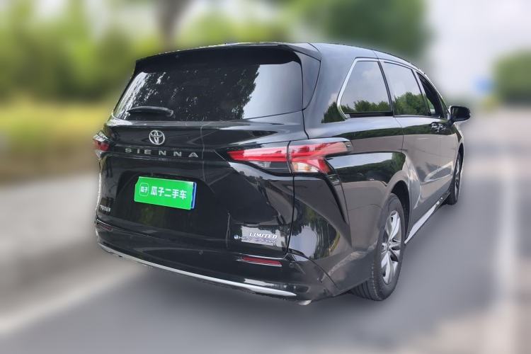 Used Toyota SIENNA 2026 Model 2.5L Dual-Engine Four-Wheel-Drive Prestige Edition Rear Right 45 Deg