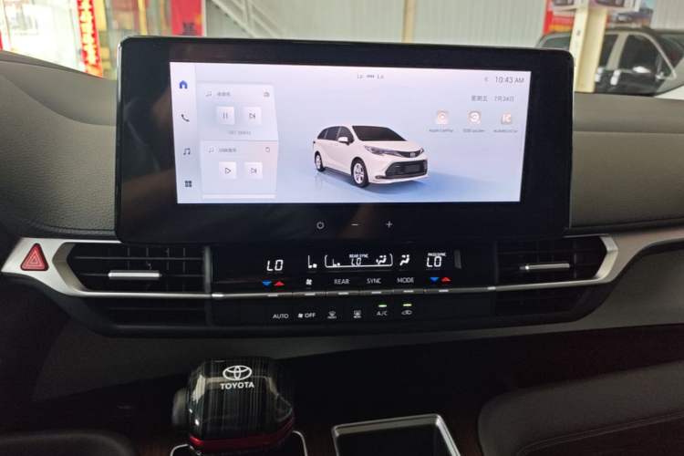Used Toyota SIENNA 2026 Model 2.5L Dual-Engine Two-Wheel-Drive Comfort Edition Audio And AC Panel