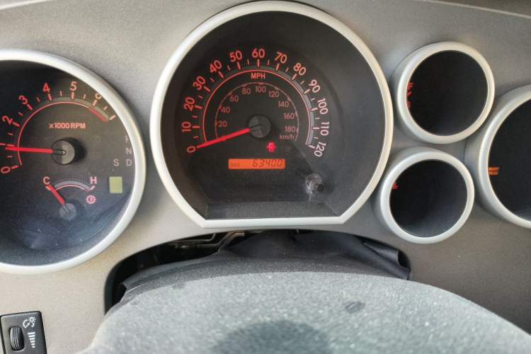 Used Toyota Tundra  Odometer Close Up