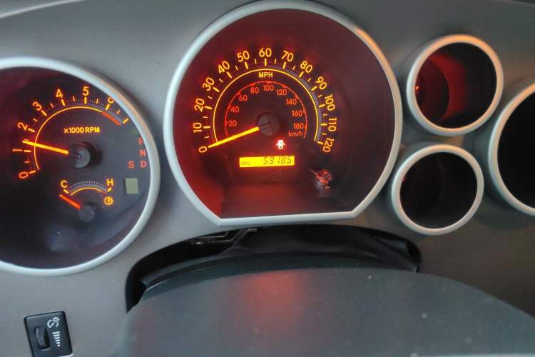 Used Toyota Tundra  Odometer Close Up