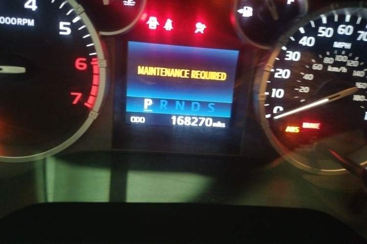 Used Toyota Tundra  Odometer Close Up