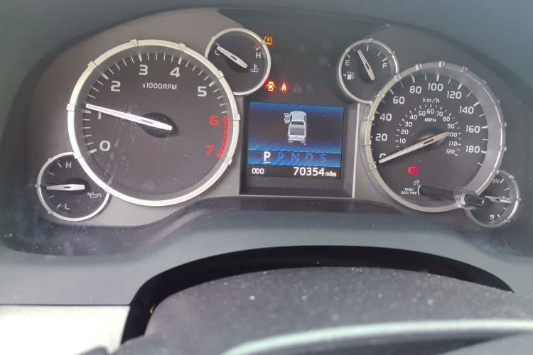 Used Toyota Tundra  Odometer Close Up