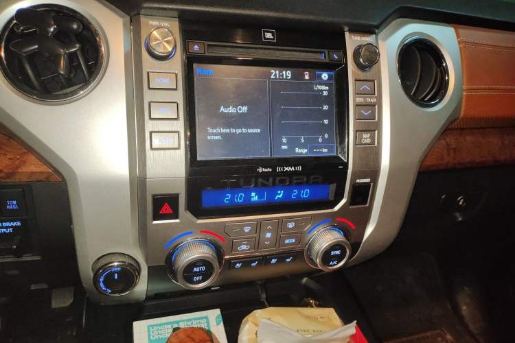 Used Toyota Tundra 2014 5.7L 1794 Edition Audio And AC Panel