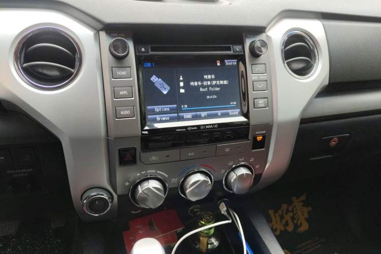 Used Toyota Tundra 2014 5.7L TRD Pro Audio And AC Panel