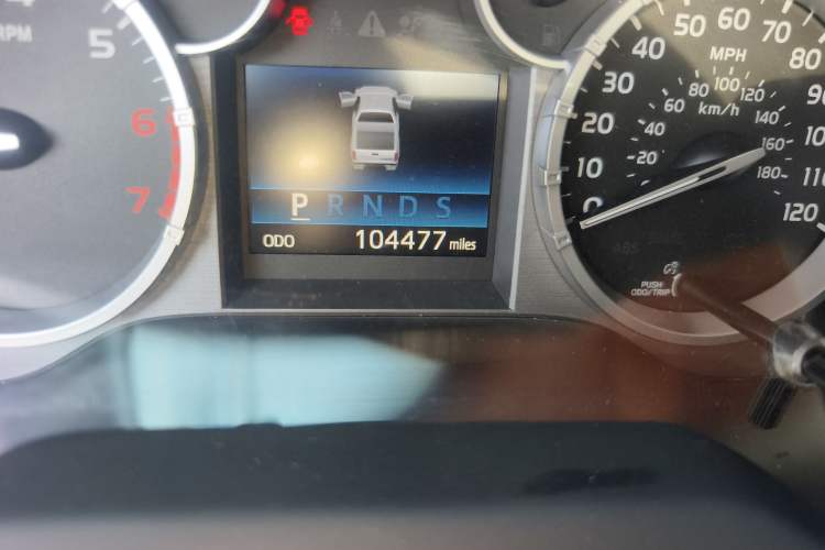 Used Toyota Tundra 2014 5.7L 1794 Edition Odometer Close Up