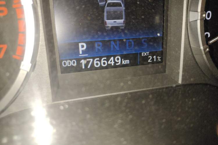 Used Toyota Tundra 2014 5.7L 1794 Edition Odometer Close Up