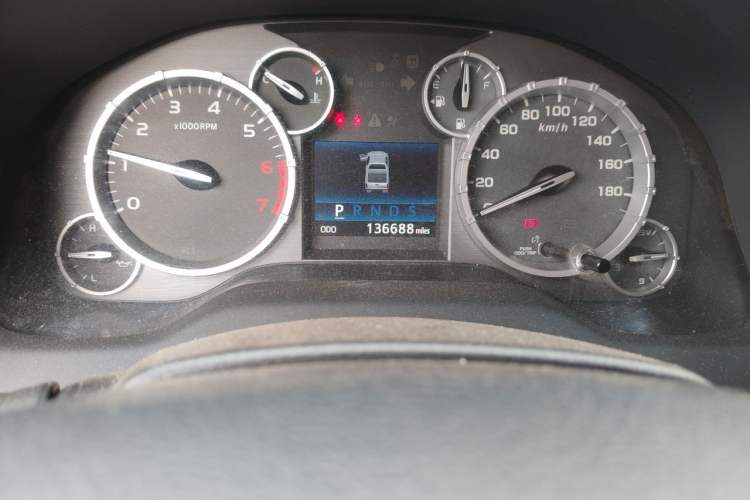 Used Toyota Tundra  Odometer Close Up