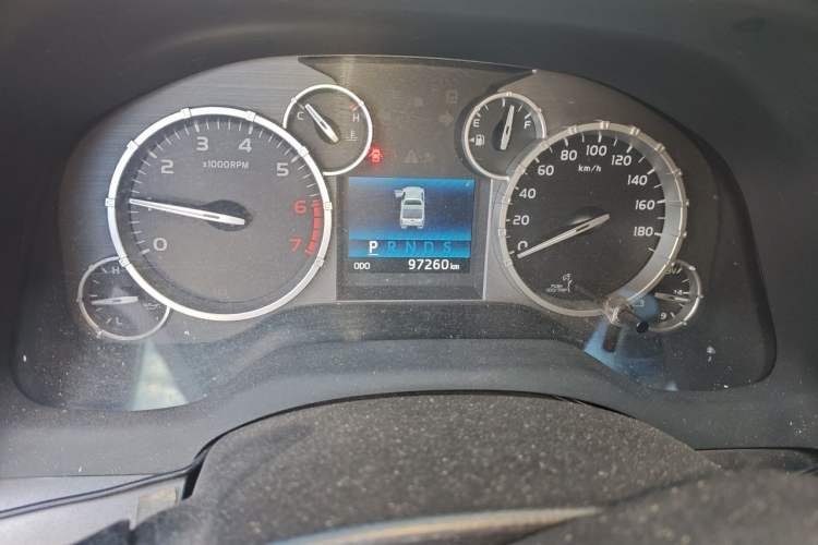Used Toyota Tundra 2014 5.7L TRD Pro Odometer Close Up