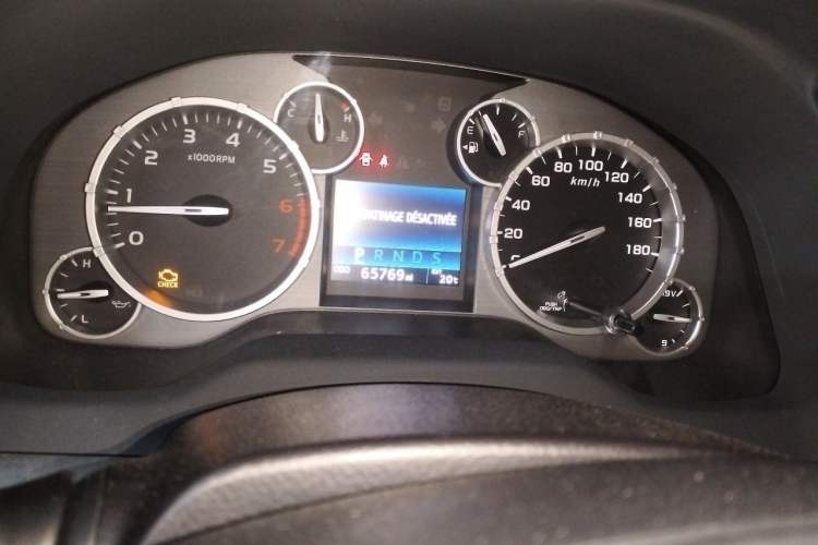 Used Toyota Tundra  Odometer Close Up