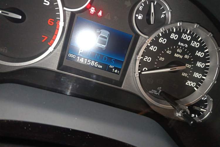 Used Toyota Tundra  Odometer Close Up