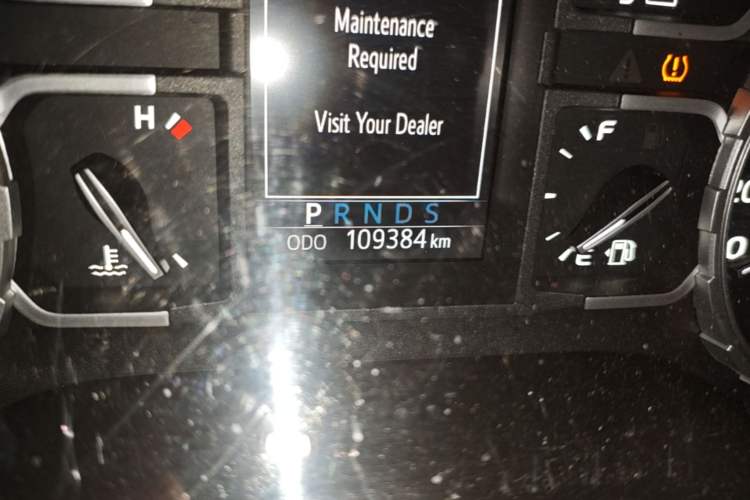 Used Toyota Tundra  Odometer Close Up
