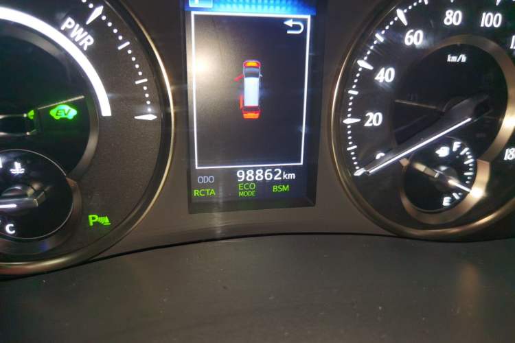 Used Toyota Vellfire 2019 Dual-Engine 2.5L HV Luxury Edition Odometer Close Up