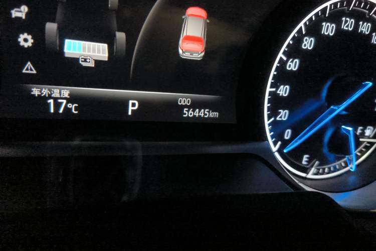 Used Toyota Venza 2022 Dual-Engine 2.5L CVT Two-Wheel Drive Prestige Edition Odometer Close Up