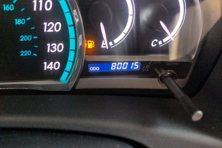 Used Toyota Venza  Odometer Close Up