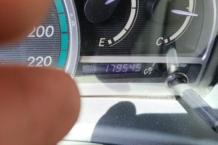 Used Toyota Venza 2013 2.7L 4x4 Luxury Edition Odometer Close Up