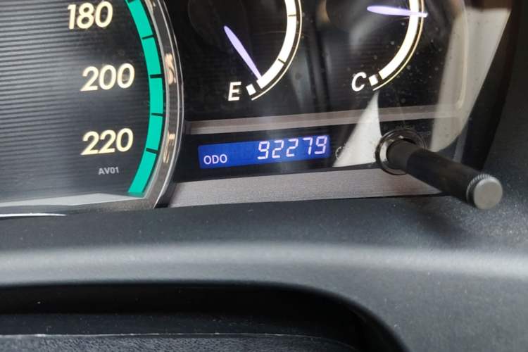Used Toyota Venza 2013 2.7L Four-Wheel Drive Ultimate Edition Odometer Close Up