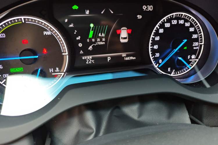 Used Toyota Venza 2022 Dual-Engine 2.5L CVT Two-Wheel Drive Prestige Edition Odometer Close Up