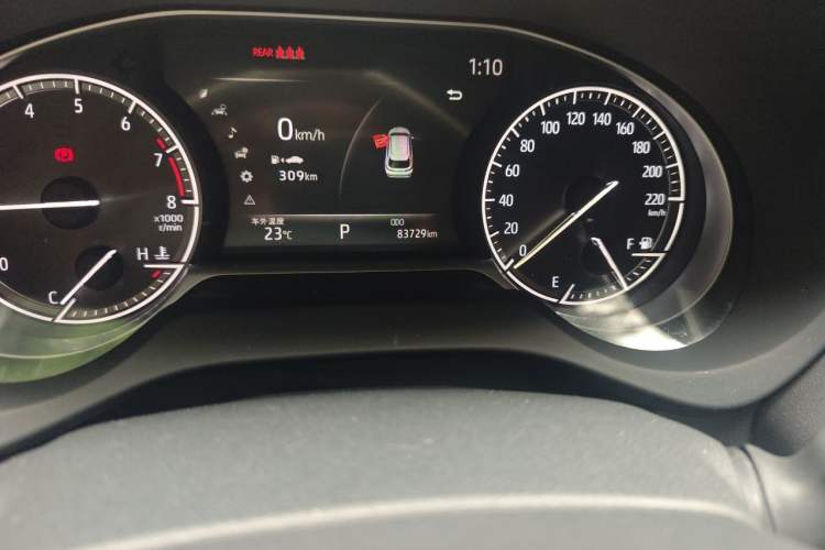 Used Toyota Venza 2022 2.0L CVT Two-Wheel Drive Prestige Edition Odometer Close Up