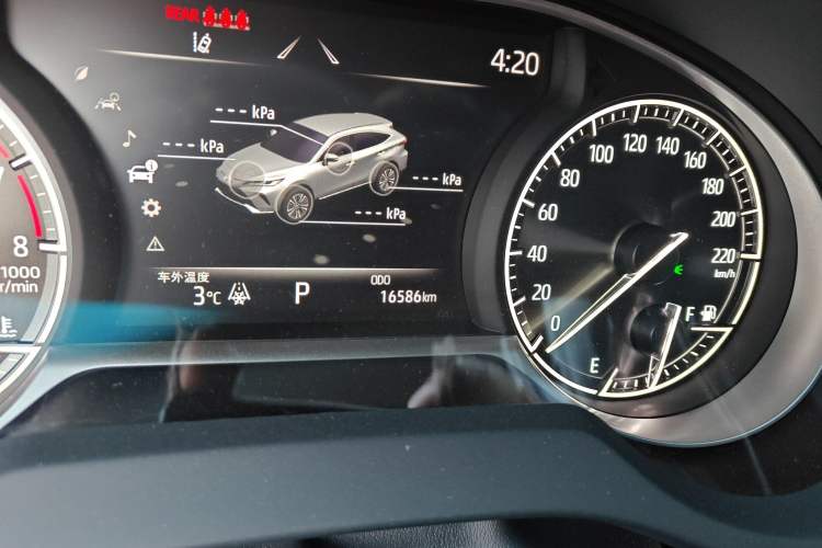 Used Toyota Venza 2022 2.0L CVT Two-Wheel Drive Prestige Edition Odometer Close Up
