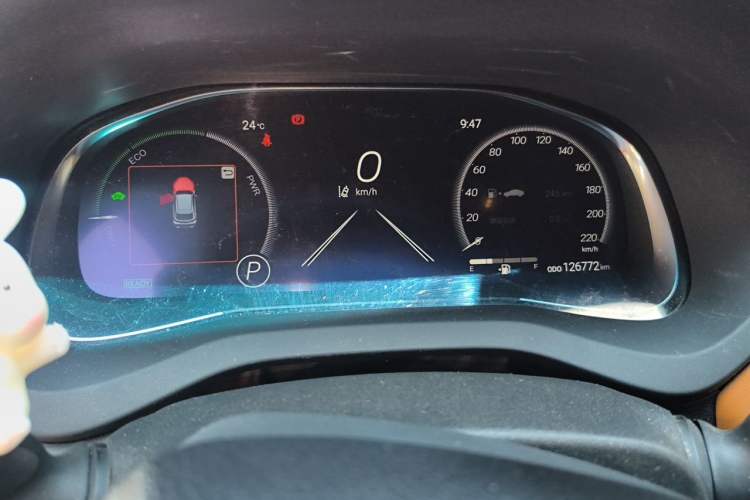 Used Toyota Venza 2023 2.5L Smart Electric Hybrid Dual-Drive Prestige Version Odometer Close Up