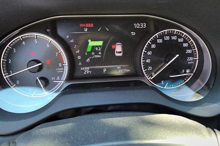Used Toyota Venza 2023 2.0L CVT Two-Wheel Drive Luxury Edition Odometer Close Up