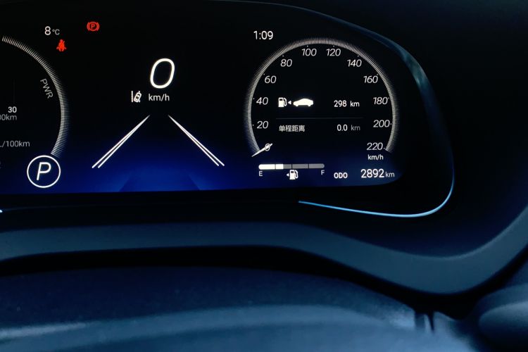 Used Toyota Venza 2023 2.5L Smart Electric Hybrid Dual-Drive Prestige Version Odometer Close Up
