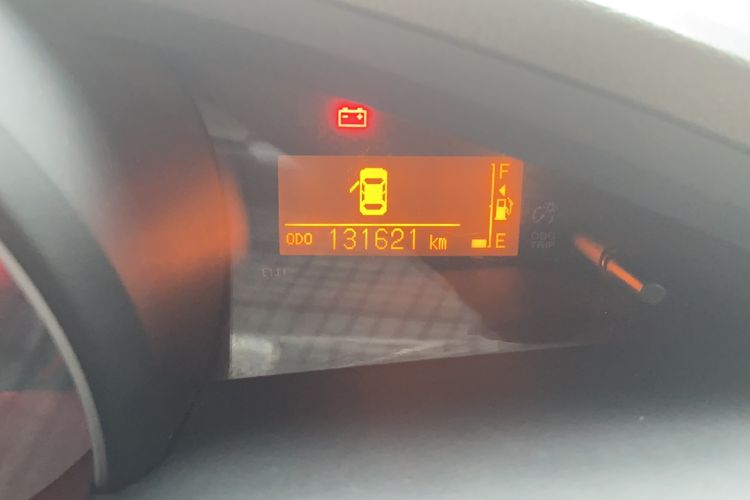 Used Toyota Verso 2014 Starlight 180E CVT Elite Edition Odometer Close Up