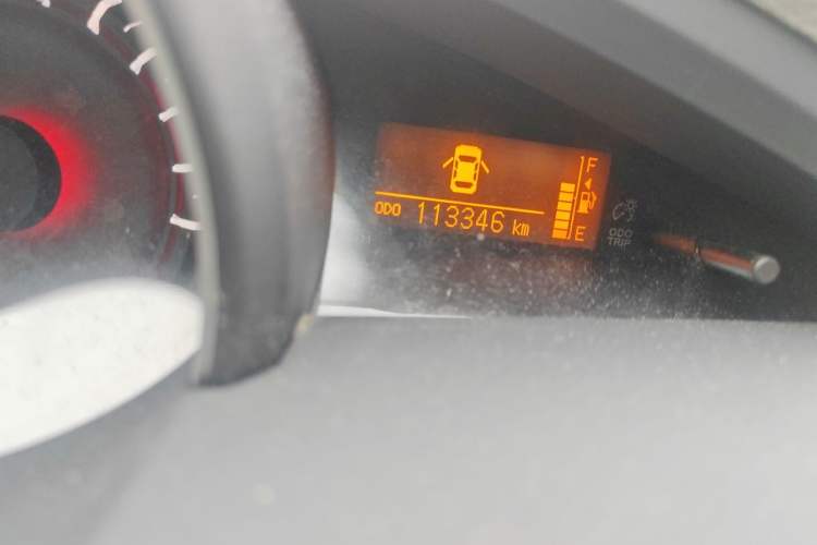 Used Toyota Verso 2011 180E CVT Elite Edition Odometer Close Up