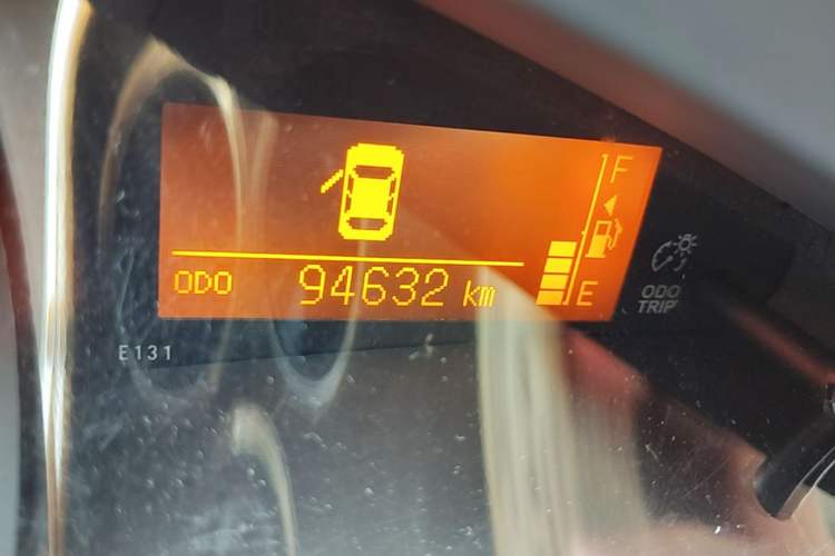 Used Toyota Verso 2011 180E CVT Elite Edition Odometer Close Up