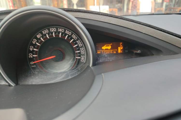 Used Toyota Verso 2011 180G CVT Comfort Edition Odometer Close Up