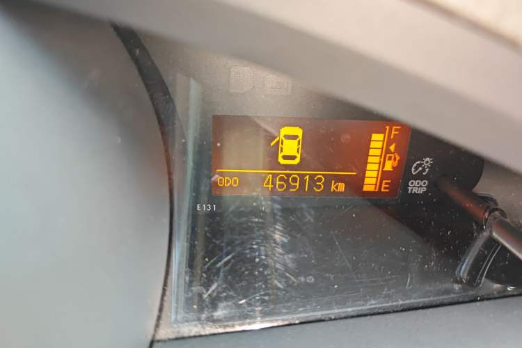 Used Toyota Verso 2014 Starlight 180E CVT Elite Edition Odometer Close Up