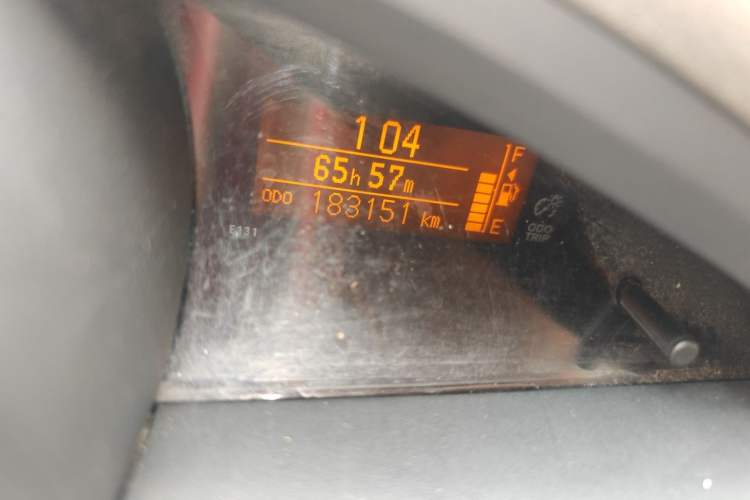 Used Toyota Verso 2014 Starlight 180E CVT Elite Edition Odometer Close Up